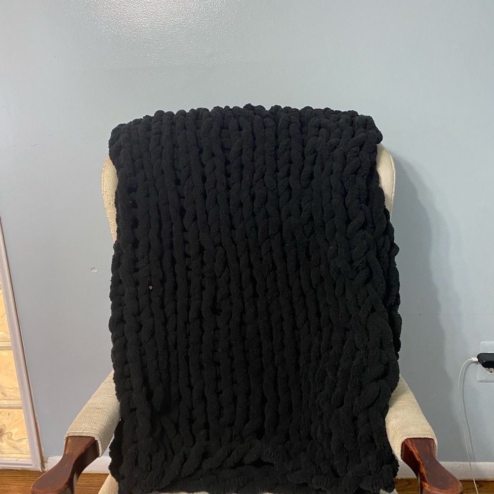 Brand new handmade chenille yarn throw blanket. This is a private label.